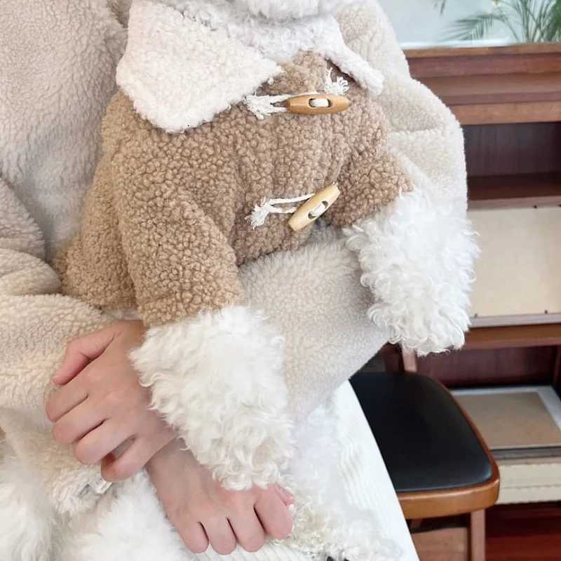 Warm Fleece Cardigan for Pets Winter Coat Puppy Jacket Chihuahua French Bulldog Dog Overalls Small Dog ClothingXJ241125