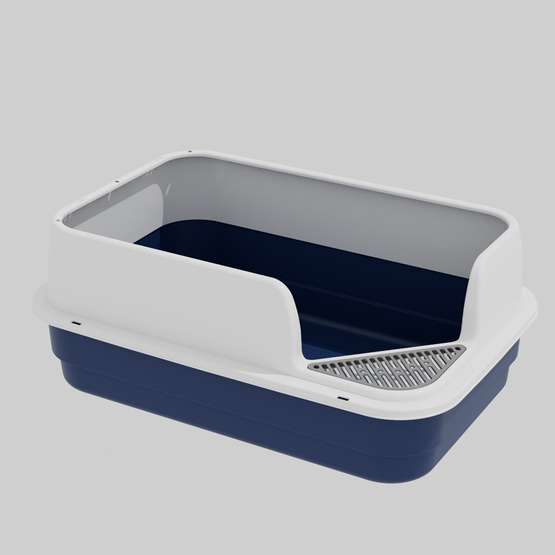 Factory Wholesale Luxury Cat Litter Puppy Shaped Box Litter Box For Cats Toilet Pan Cat Litter Box Detachable Easy To Clean