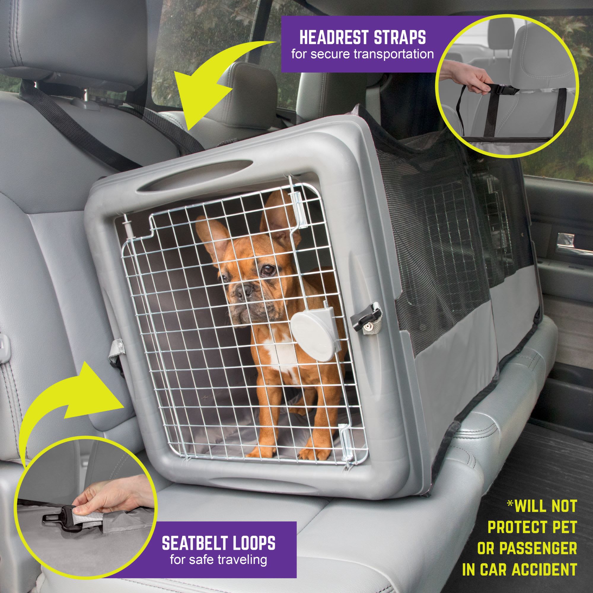 Kitty City Car Seat Pet Crate for Cats