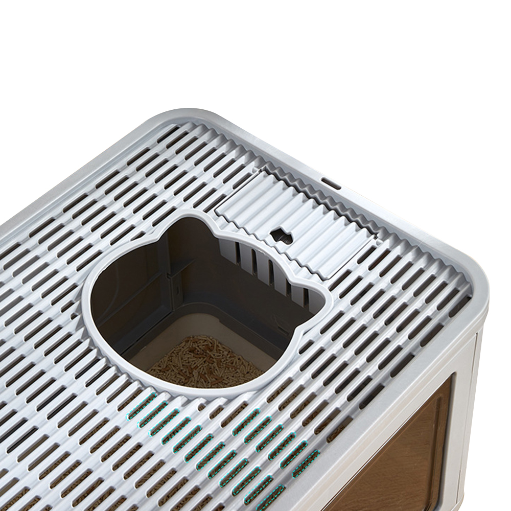 Wholesale Cat Litter Box Factory GSF Large Space With Lid Easy Cleaning Detachable litter box Anti-leakage Including Scoop