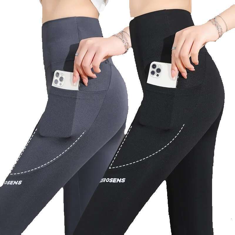 Seamless With Pocket Women Soft Workout Tights Fiess Outfits Yoga Pants High Waist Gym Wear Spandex Leggings