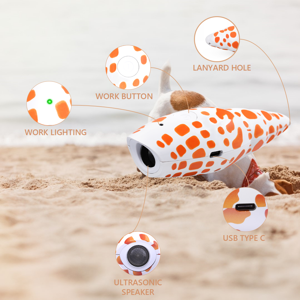 Pet products Rechargeable ultrasonic bark control devices 16.4 feet Range Correct Dog Bad Behaviors Trainer