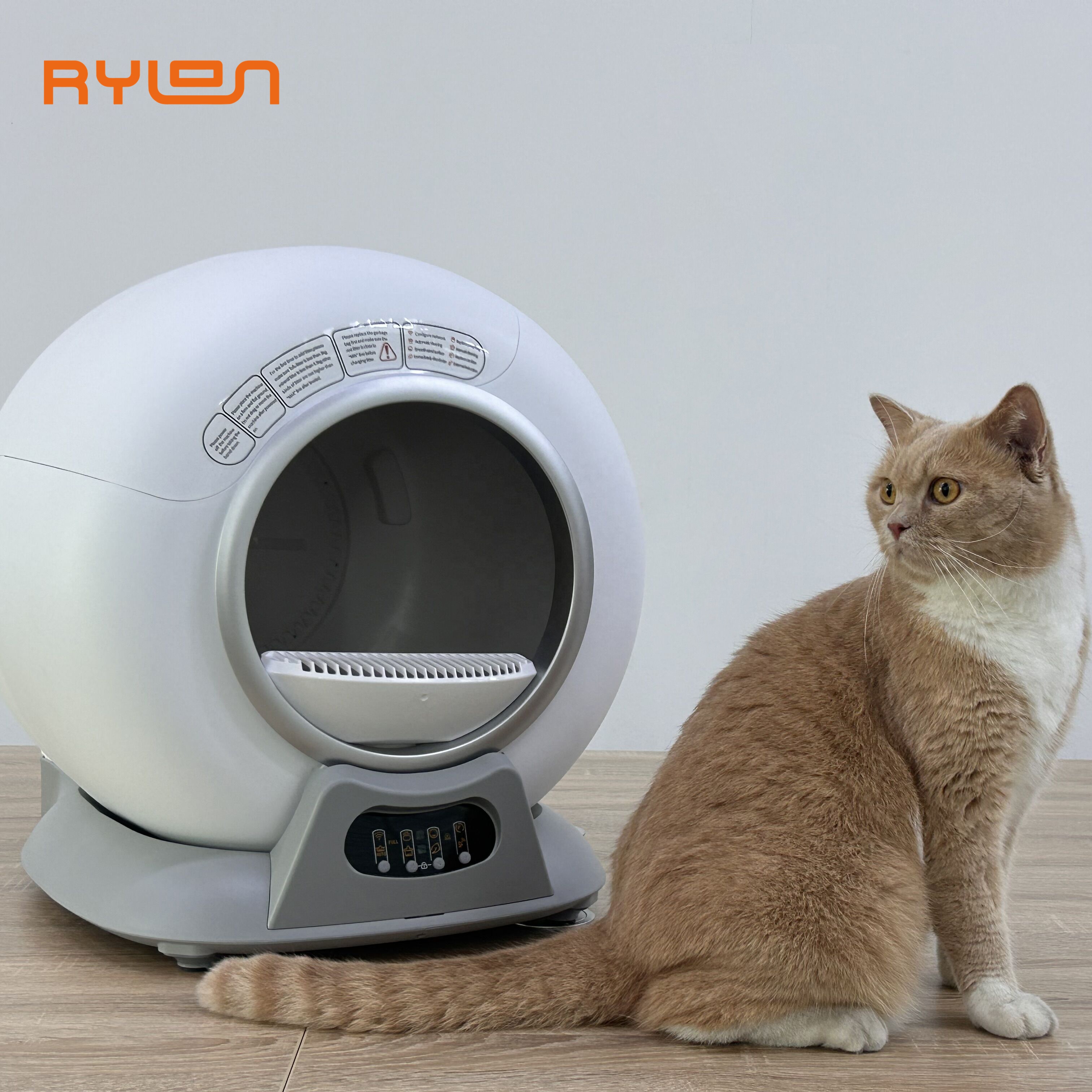 Smart Cat Litter Basin Automatic Cat Litter Box Self-Cleaning Sandbox Toilet for Multiple Cats