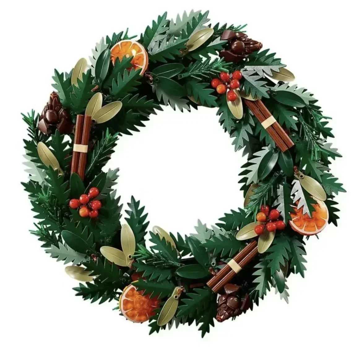 1194pcs 2024 New 10340 Wreath Christmas Model Building Blocks Kit Bricks Creative Diy He Decor Toy For Adt Christmas Gifts M241125