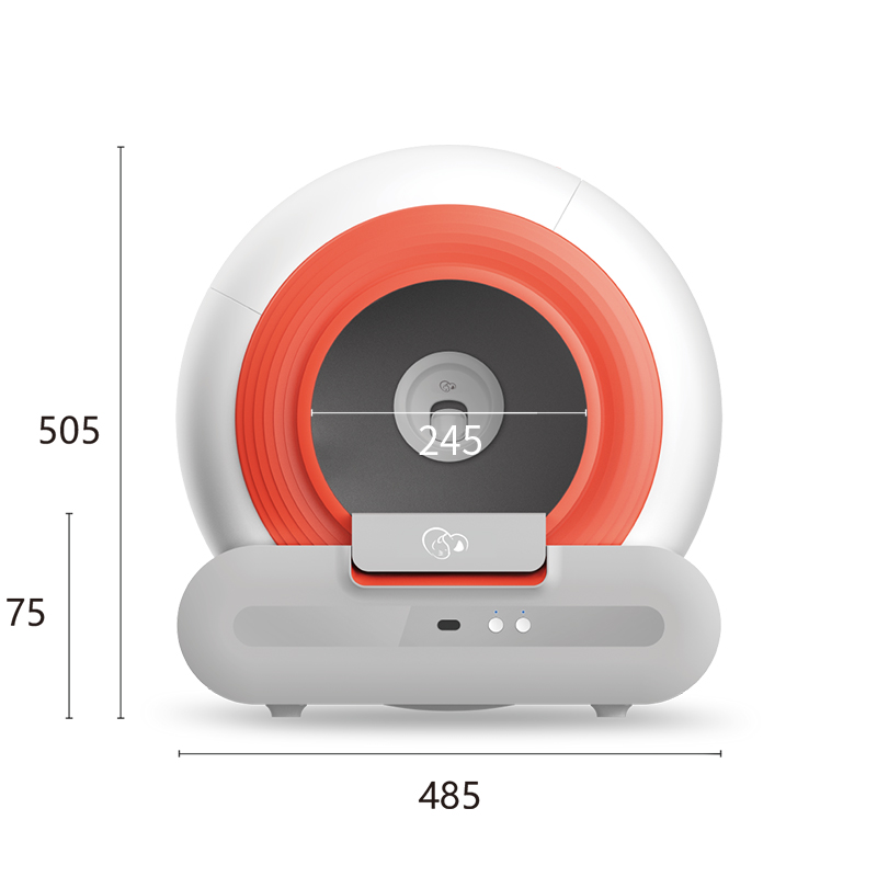 Q-Clean Wi-Fi App Controlled Smart Automatic Cat Litter Box ABS Plastic with Accessories for Small Animals