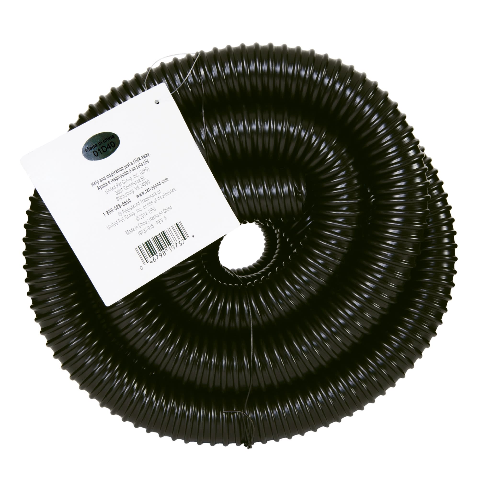 TetraPond Tubing 125 Corrugated Material Connects Pond Components and Decor