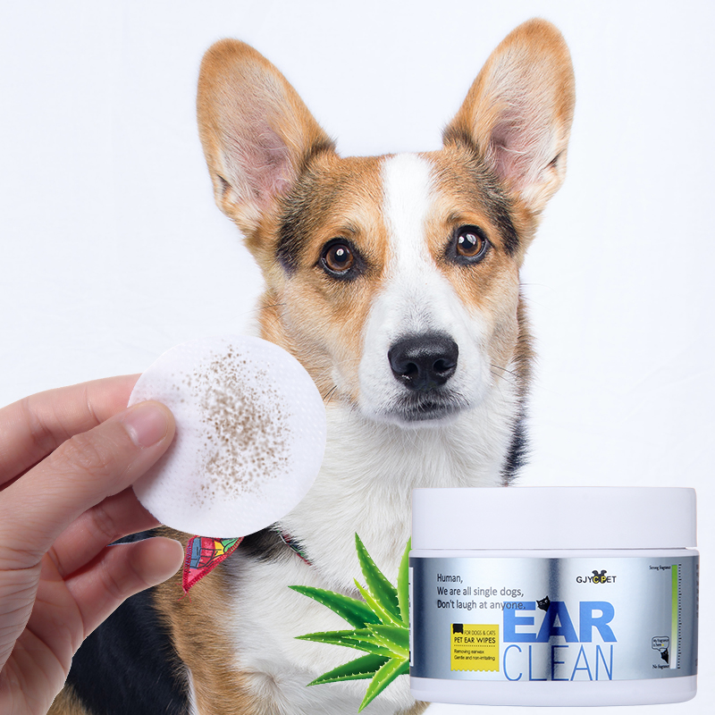 Fast Delivery Parabens Free Ear Wipes Natural Dog Grooming Supplies Pet Eye Wet Wipes Cleaning Vegan Dog Ear Finger Wipes