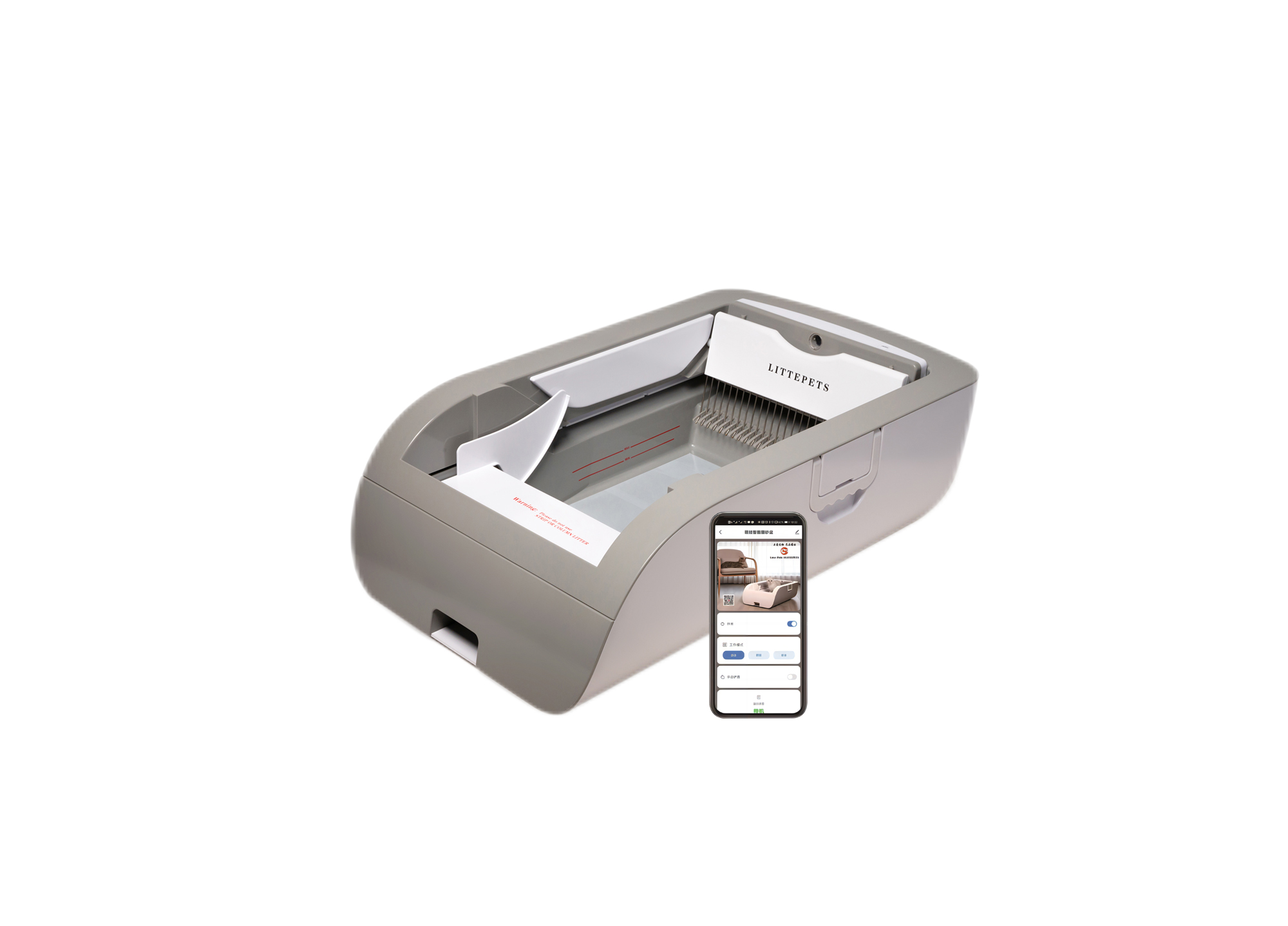 Luxury Large App Control Version open style Self Cleaning Automatic Cat litter box toilet