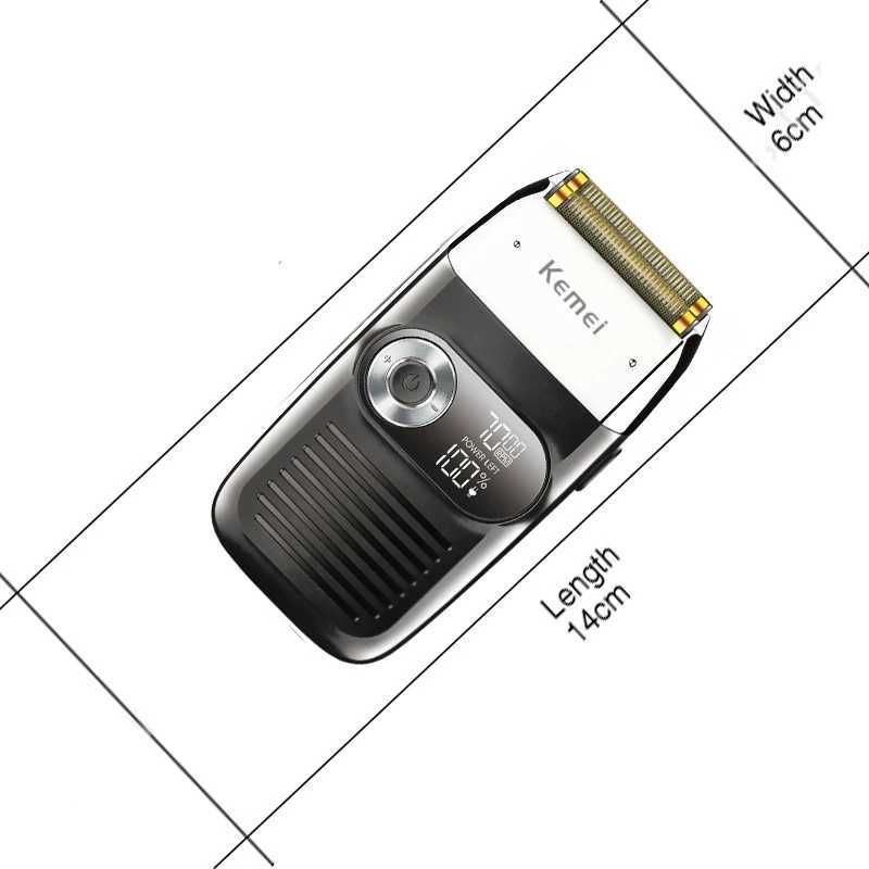 Kemei 2026 Rechargeable Hair Shaver For Men Electric Shaver Beard Electric Razor Bald Head Shaving Machine For Barber Salon HomeXJ241207