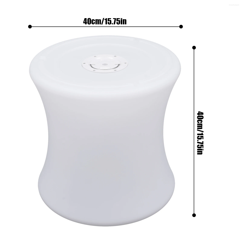 Lamps Floor Rechargeable 16-in LED RGB Light Up Stool Cube Color-Changing Lighting Chair Outdoor Party Atmosphere Lamp Waterproof ing
