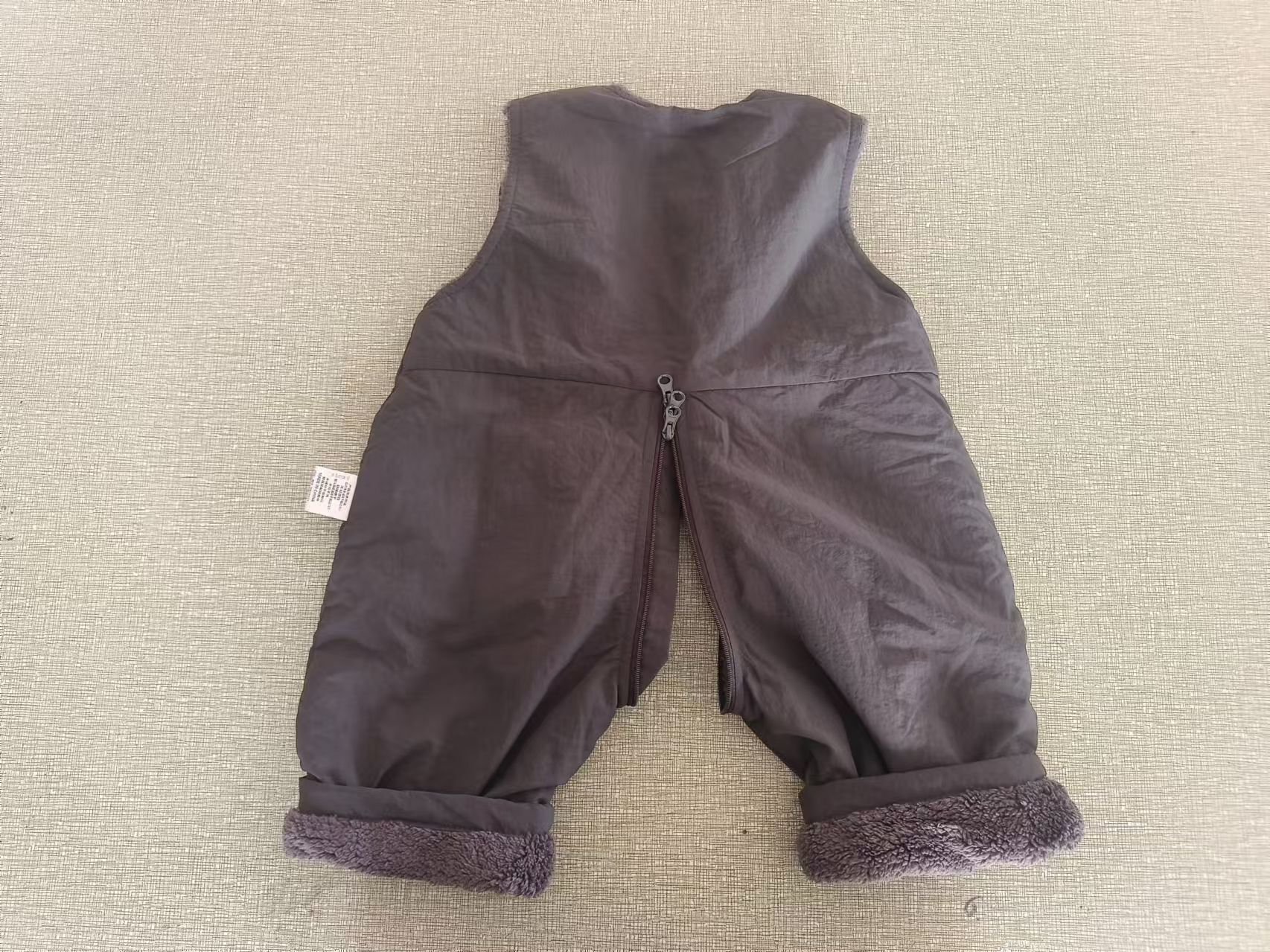 Deep Grey Unisex Protective Jumper Overall with Padded Design for Both Genders