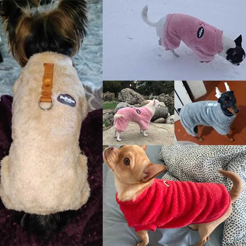 Fleece Pet Clothes for Small Medium Dogs Jumpsuit Puppy Vest French Bulldog Yorkie Clothing Chihuahua Pug Jacket Dog SuppliesXJ241125
