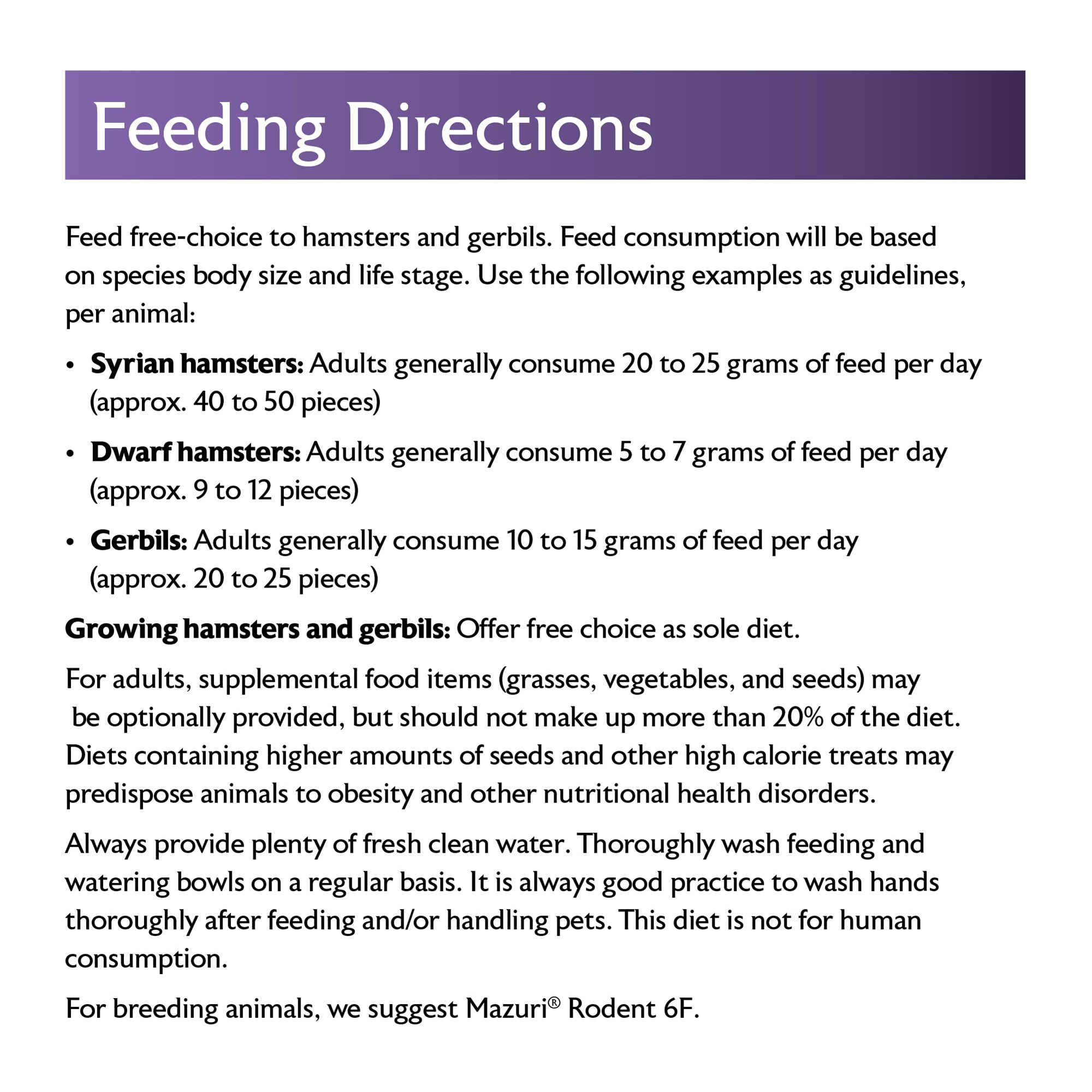 Mazuri Hamster & Gerbil Diet for Small Animals, 1.25 lbs.