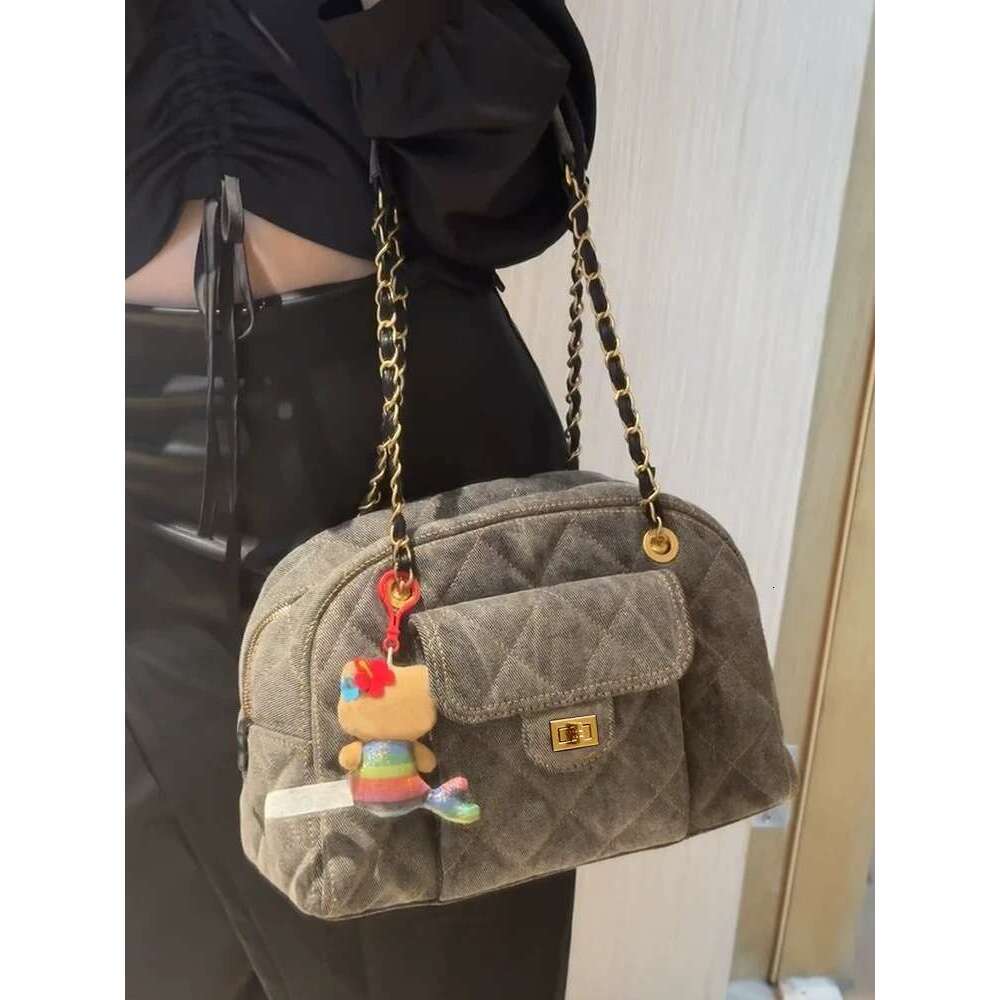 Luxury bag casual versatile crossbody bags small fragrant style women's designer handbag shoulder wallet flap simple fashion black messager bag c