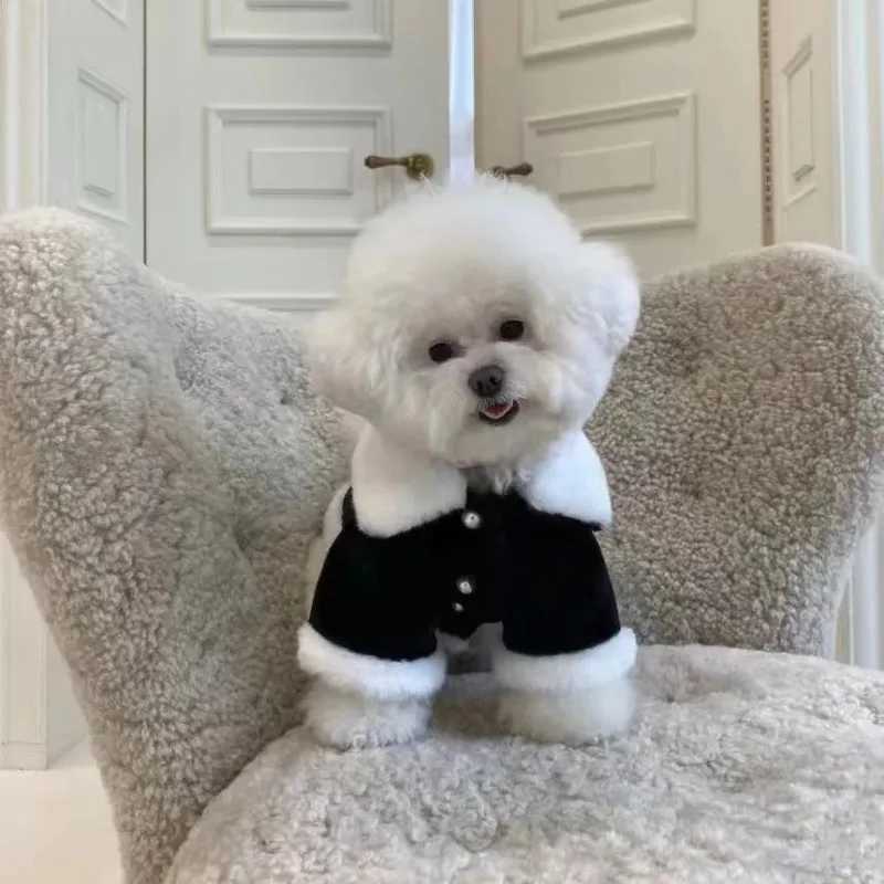 Winter Thick and Warm Plush Schnauzer Bear Teddy Shiba Medium-sized Coat Cotton JacketXJ241125