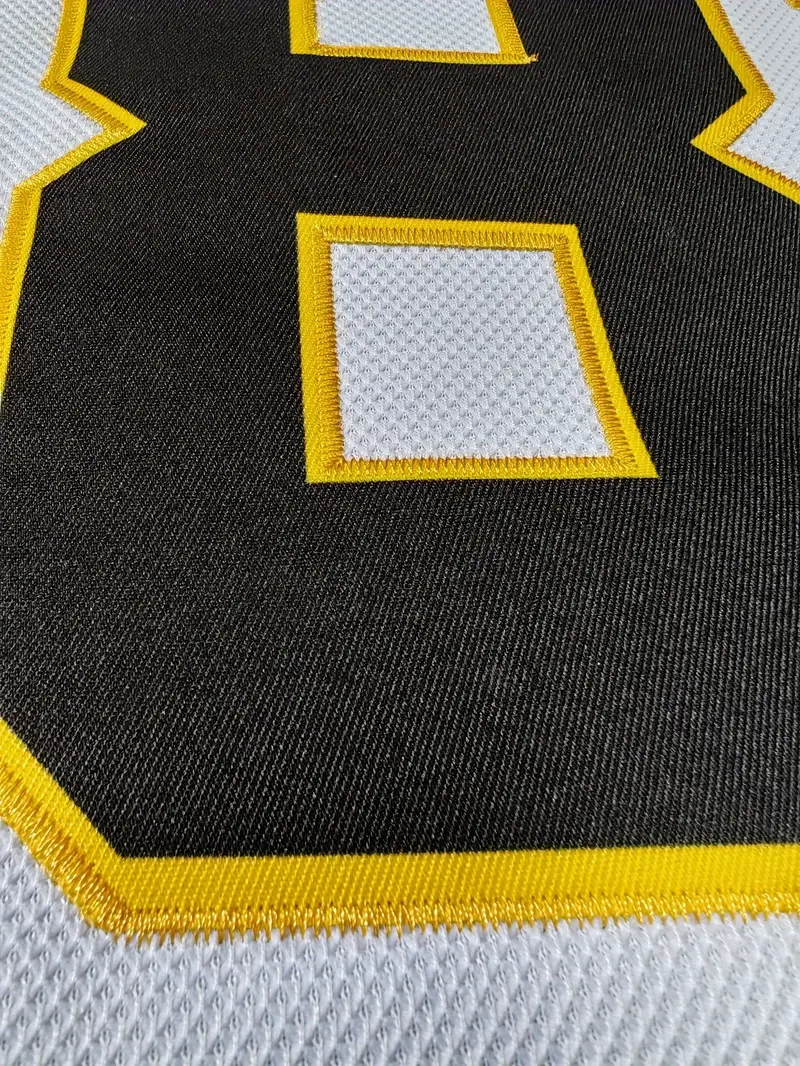 #87 Breathable Ice Hockey Jersey - Embroidered, V-Neck, Short Sleeve for Training & Competition