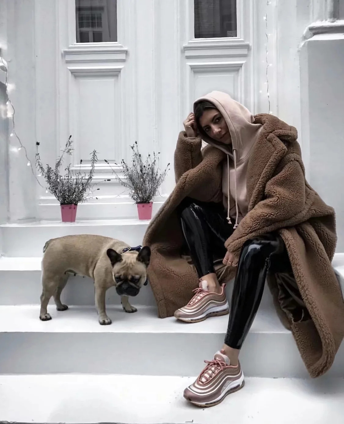 Plush Teddy Coat Womens Fur Teddy Jacket Womens Artificial Lambswool Fur Coat Womens Lambswool Fur Fluffy Long Coat 241118