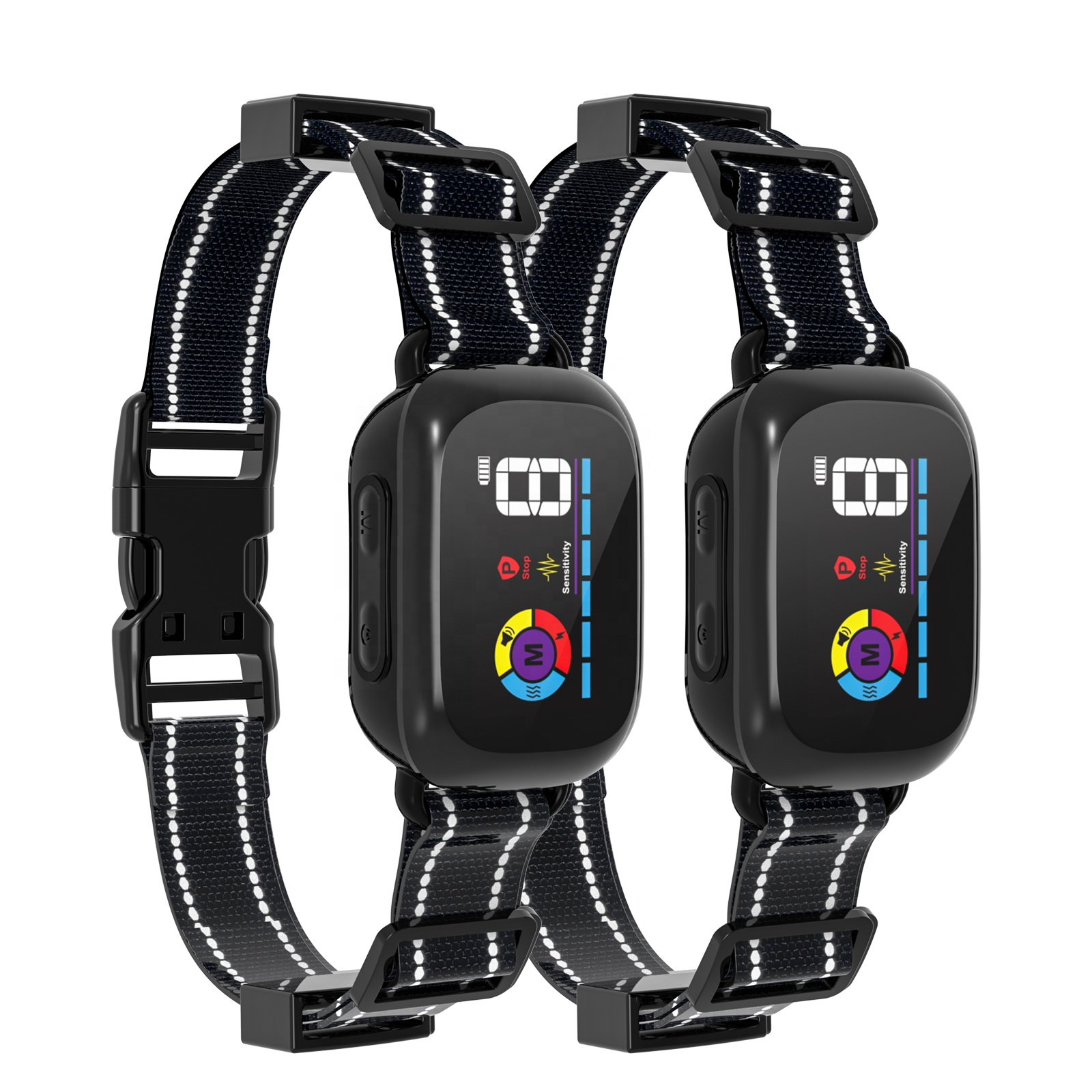 Upgraded LCD Screen Rechargeable Automatic IP67 Waterproof Beep Shock Anti Bark Collar Dog NO Bark Control Device For Dogs