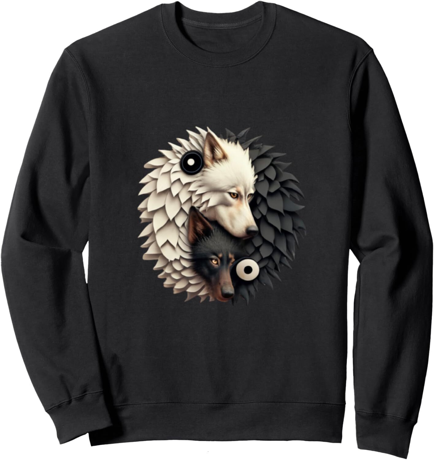 Long Sleeve Shirts for Men sweatshirt Wolf Style Design Sweatshirt Streetwear Casual tops clothes Cool and warm
