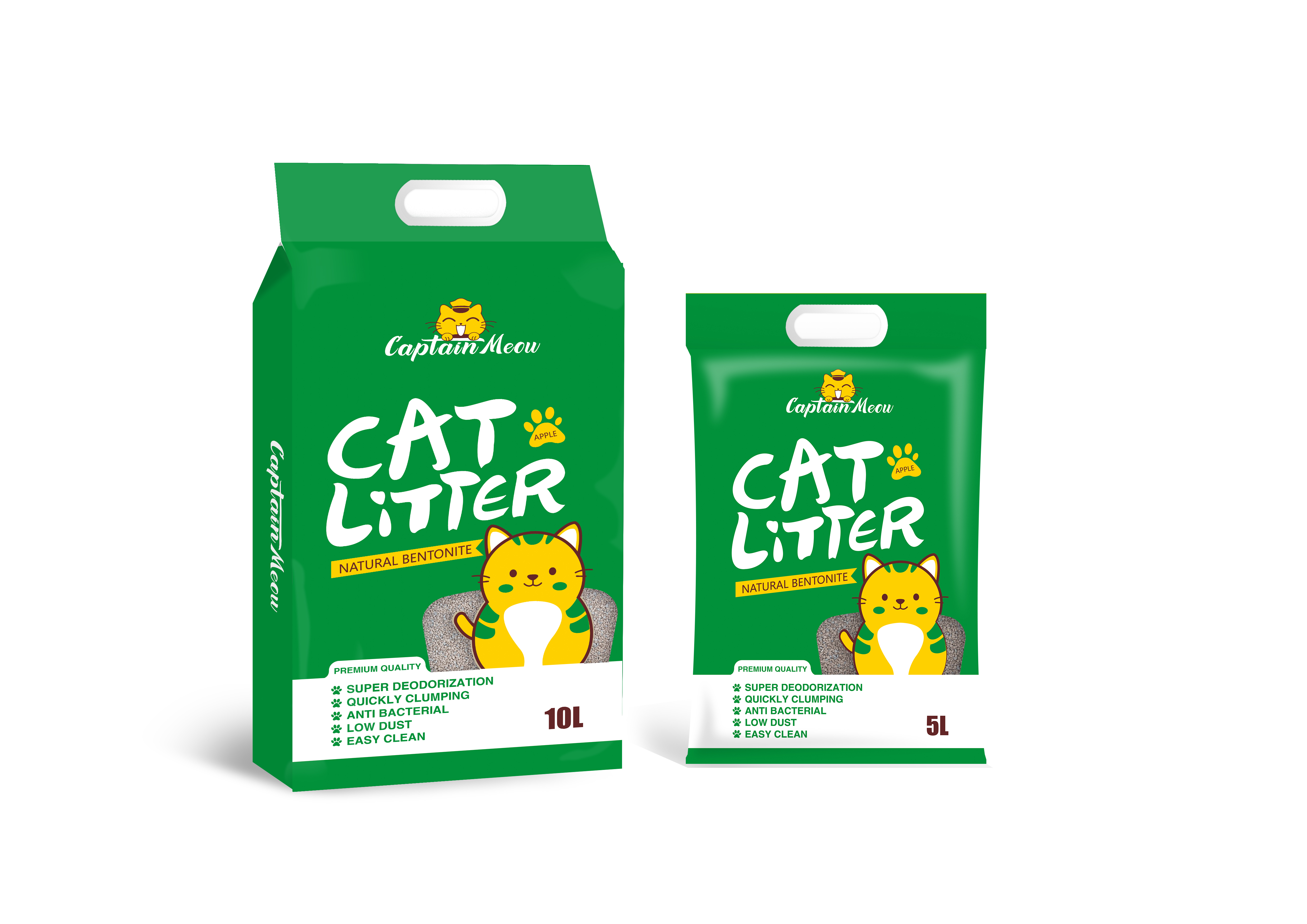 Irregular shape 0.8-2mm cat sands bentonite cat litter box cat litters