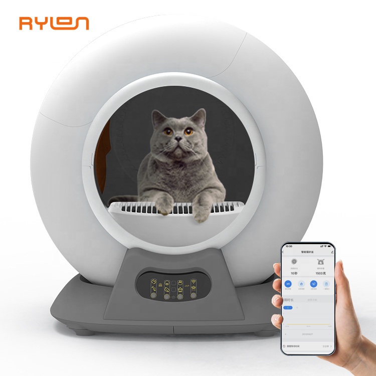 Smart Cat Litter Basin Automatic Cat Litter Box Self-Cleaning Sandbox Toilet for Multiple Cats