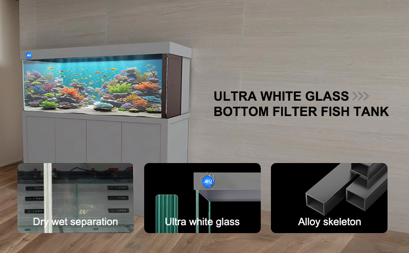 aquarium fish tank White Aquariums & Accessories Bullet Screen Glass Ultra Clear Glass Fiberglass Fish Tank