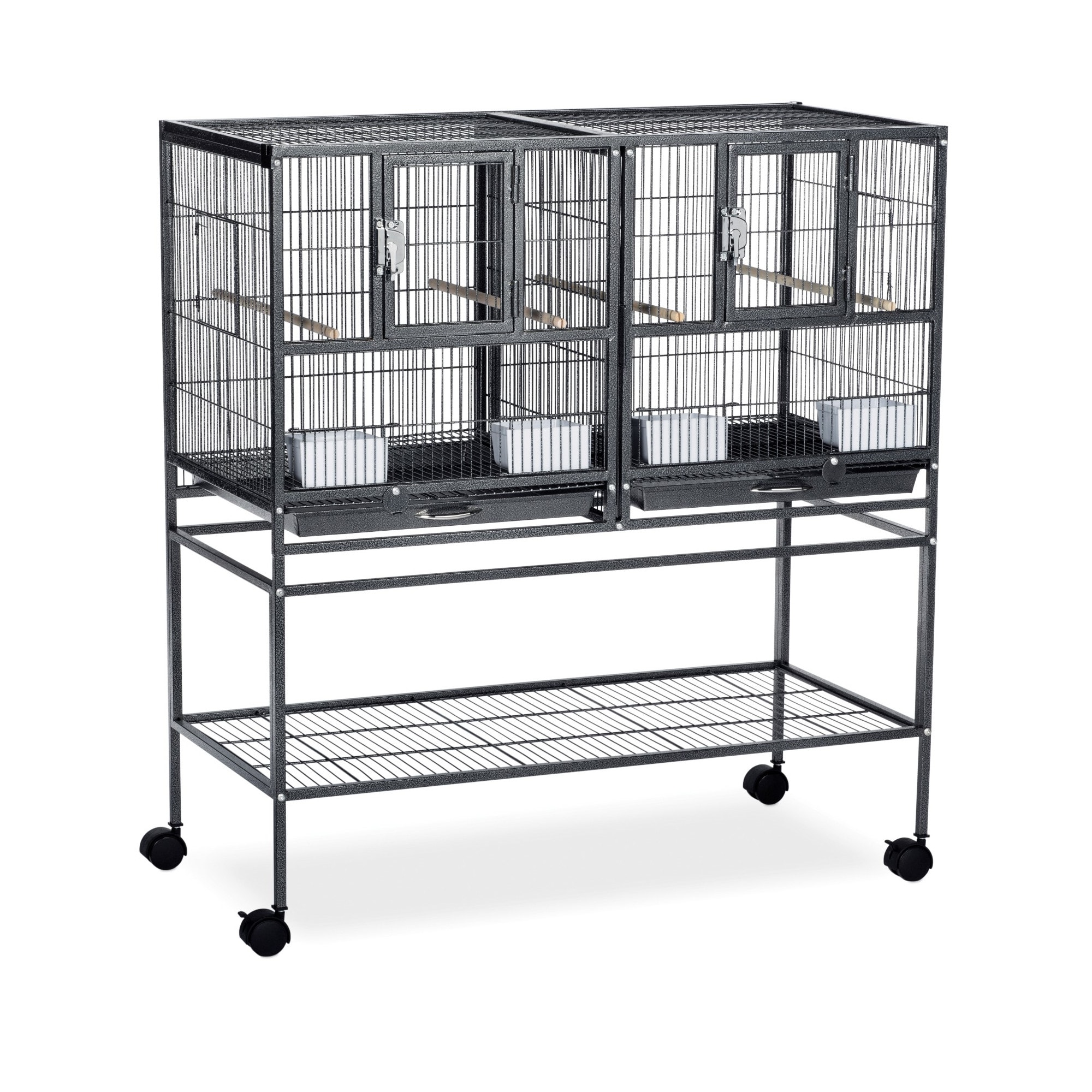 Prevue Pet Products Hampton Deluxe Divided Breeder Cage System with Stand