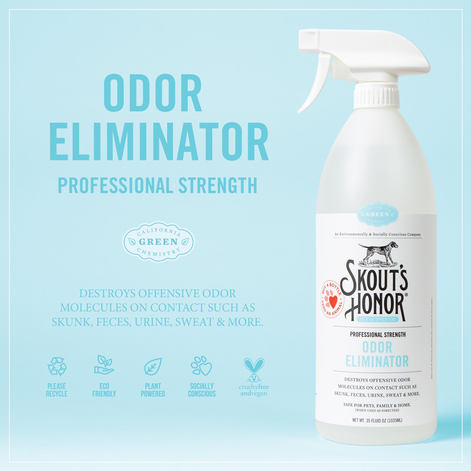 Skout's Honor Odor Eliminator for Dogs, 35 fl. oz.