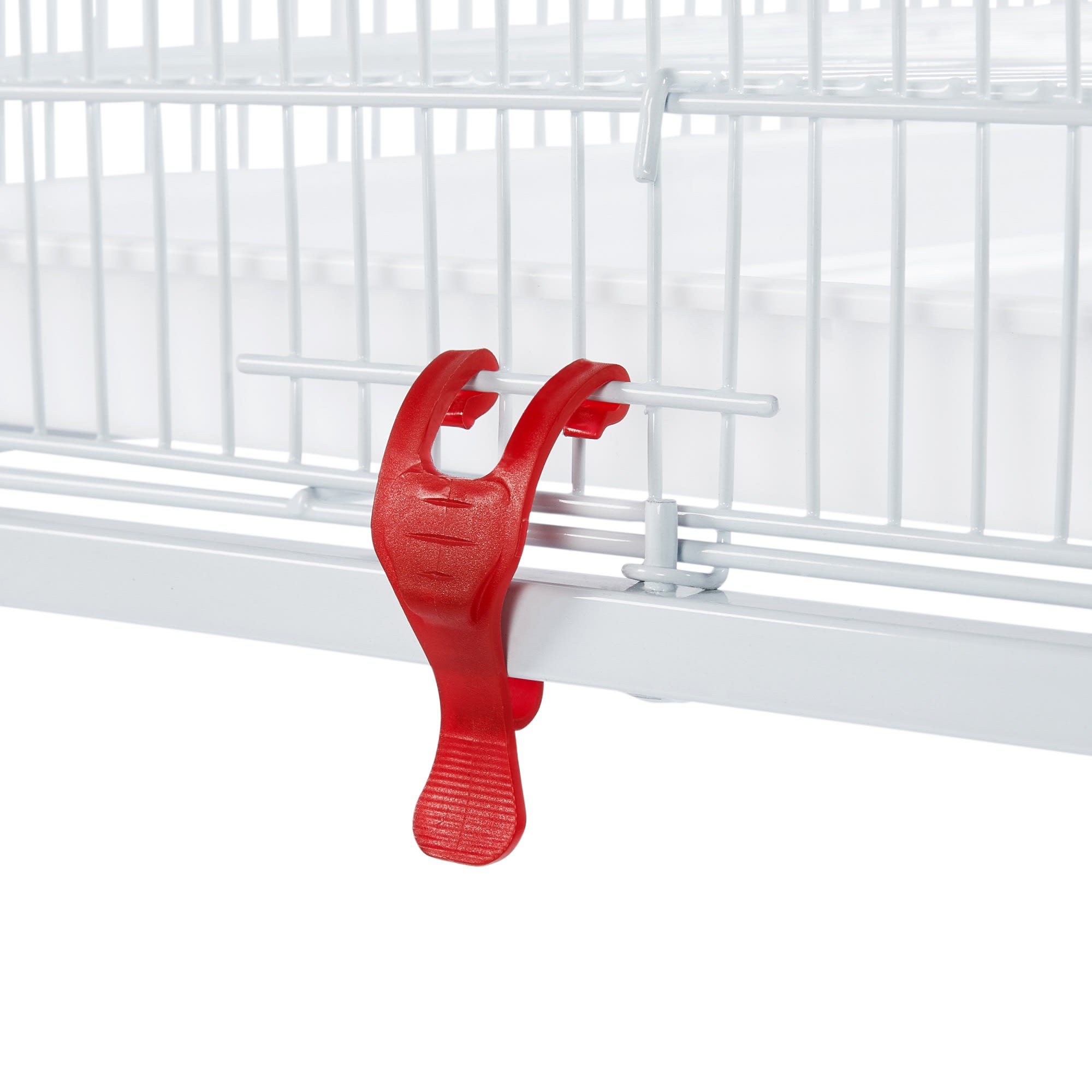 Topeakmart White 47" Flight Cage with Slide-Out Tray and Rolling Detachable Stand for Birds