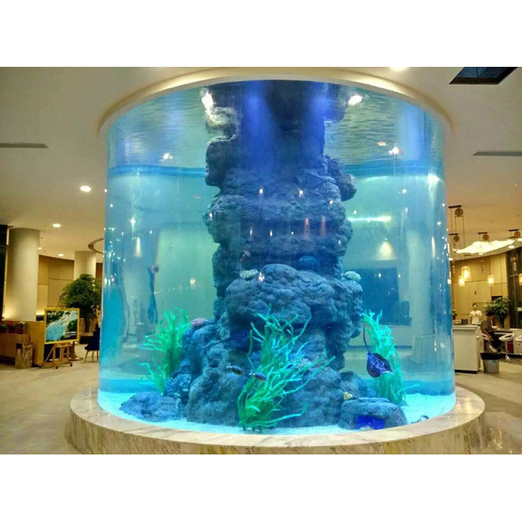 Exclusive custom high quality newly designed transparent live fish aquarium coral rocks