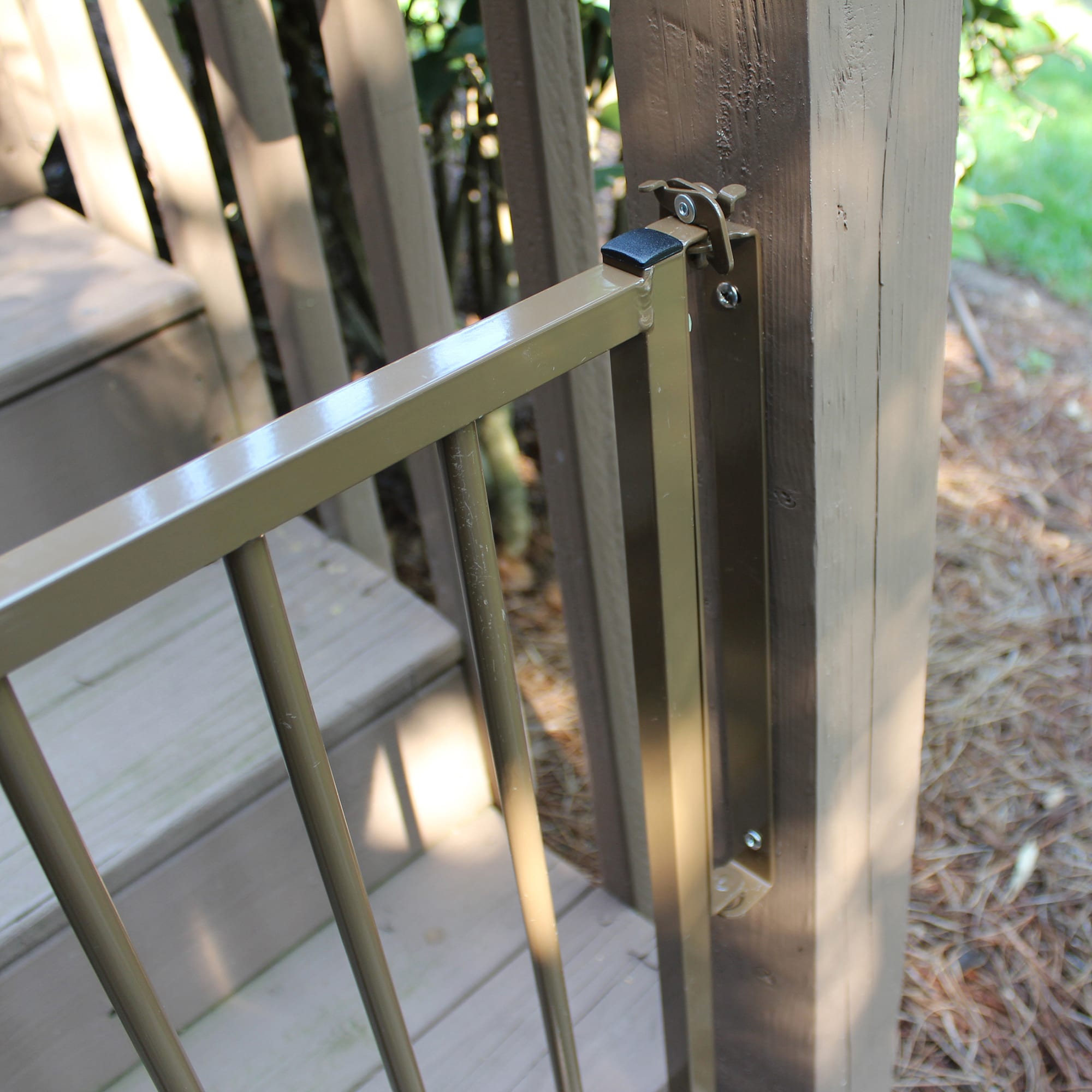 Cardinal Gates Stairway Special Outdoor Pet Gate in Brown, 2" L X 36" W X 29.5" H
