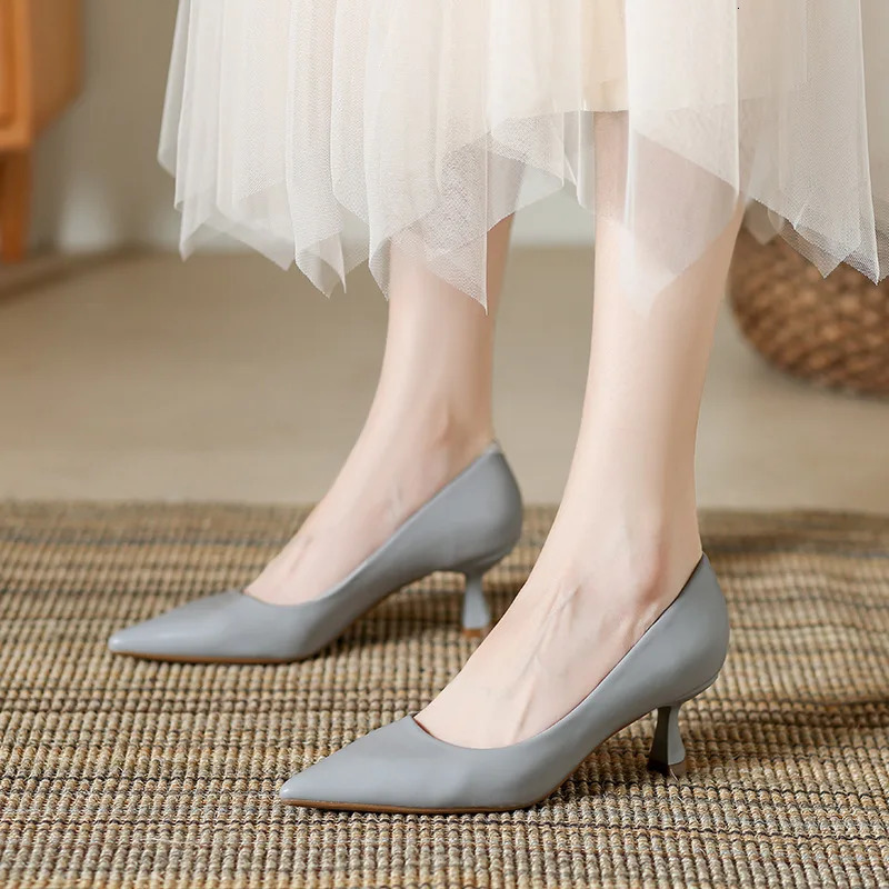 Patent Leather Fashion High Heels Pointed Toe Pumps Elegant Woman Heeled Shoes Shallow Mouth Candy Colored Sexy Single Shoe 241125