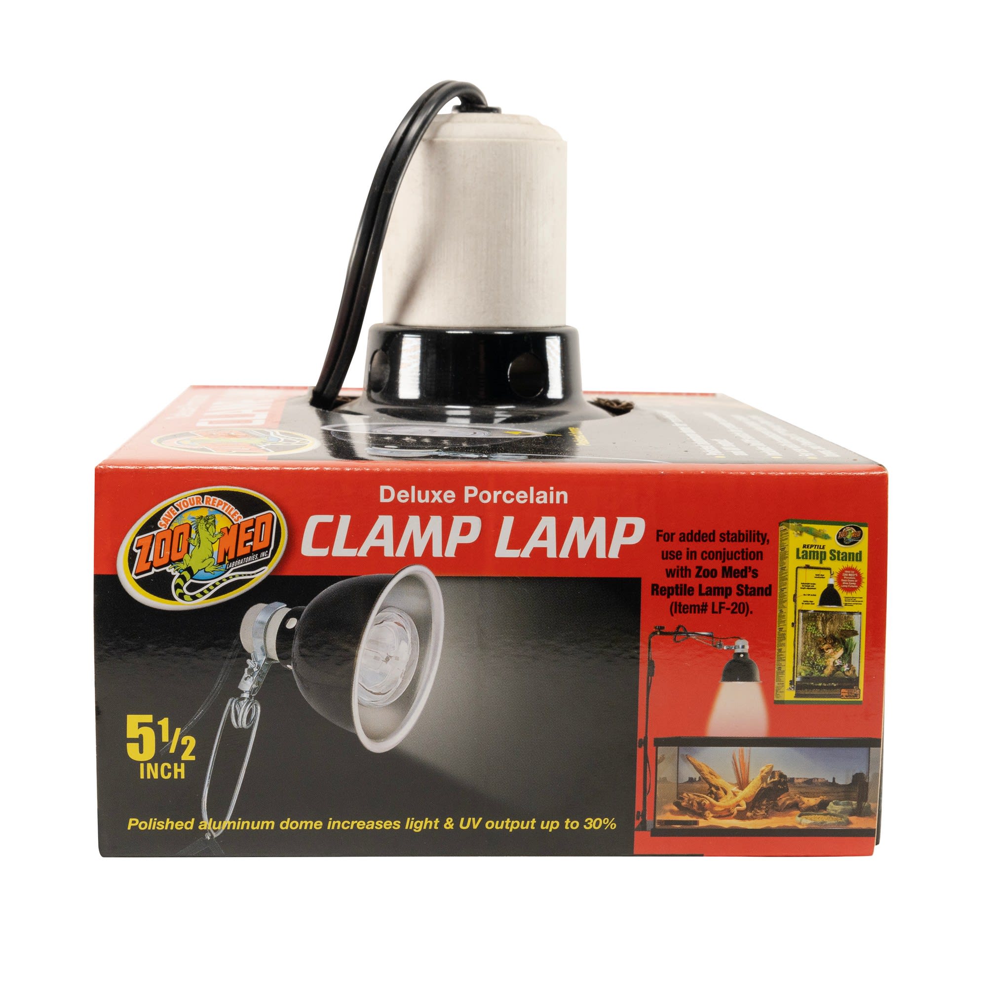 Zoo Med Deluxe Porcelain Clamp Lamp, 5.5"