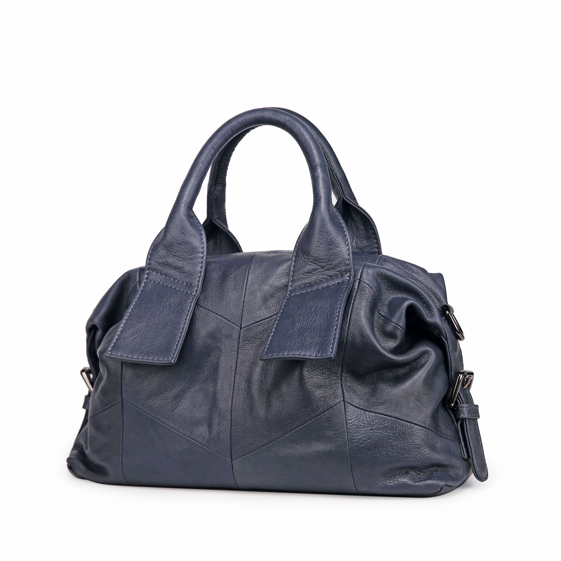 2022 New Genuine Leather Women's Top Layer Cowhide Handbag Simplified Casual Bag