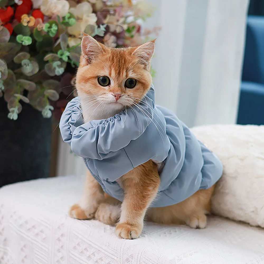 Warm Dog Clothes Vest Soft Cat Dogs Clothing Outfit Pet Puppy Chihuahua Poodle Pug Turtleneck Coat Jacket for Small Medium DogsXJ241125