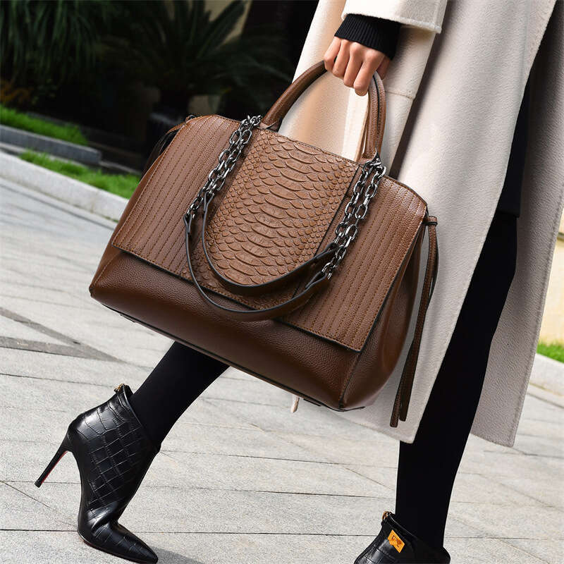 Tote For Women High-End Feel, Large Capacity Handbag With Crocodile Pattern, Fashionable Commuting Bag, Hot Selling Tote Bag