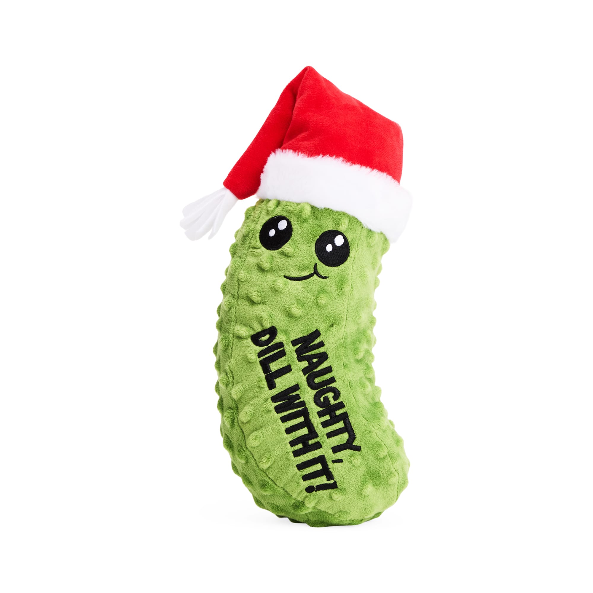 Merry Makings Plush Naughty Pickle Dog Toy, Large