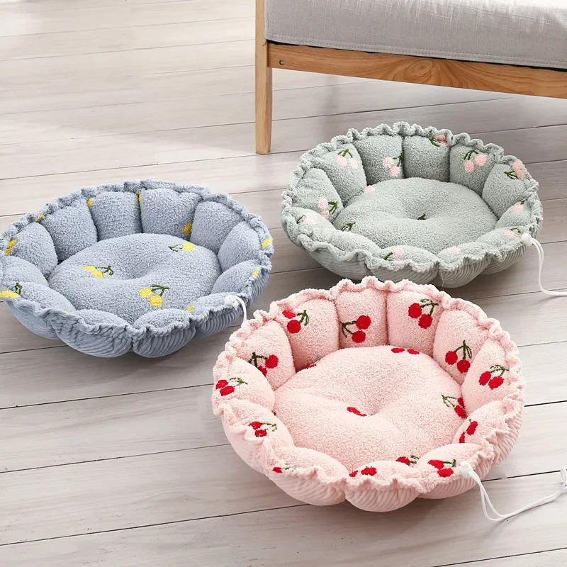 Adjustable Dog Bed Winter Warming Dog Beds Mats with Nonslip Bottom Dog House Bed for Large Small Dogs House Cushion for Dogs 241125