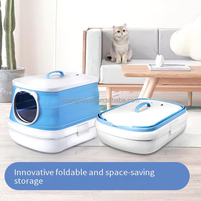 New Pet Supplies Cat litter box toilet large opening large space with leaking litter pedal designed for large cats available