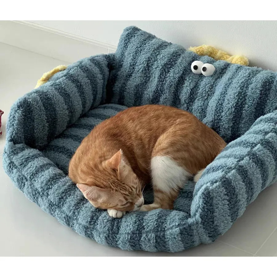 Puppy special sofa kennel winter warm pet Internet celebrity cat nest small dog sleeping mat cushion winter bed 241125