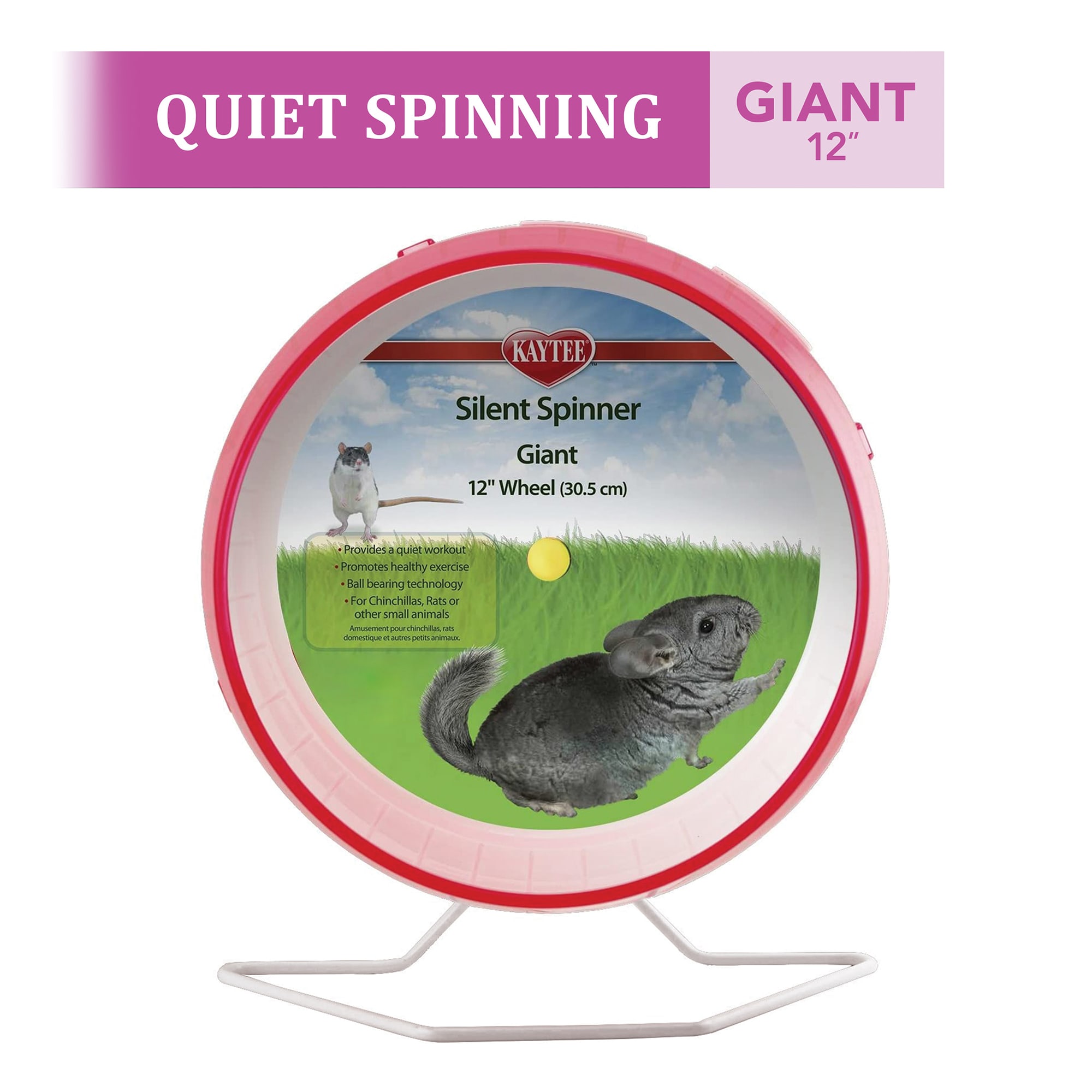 Kaytee Silent Spinner Assorted Exercise Wheel, Giant