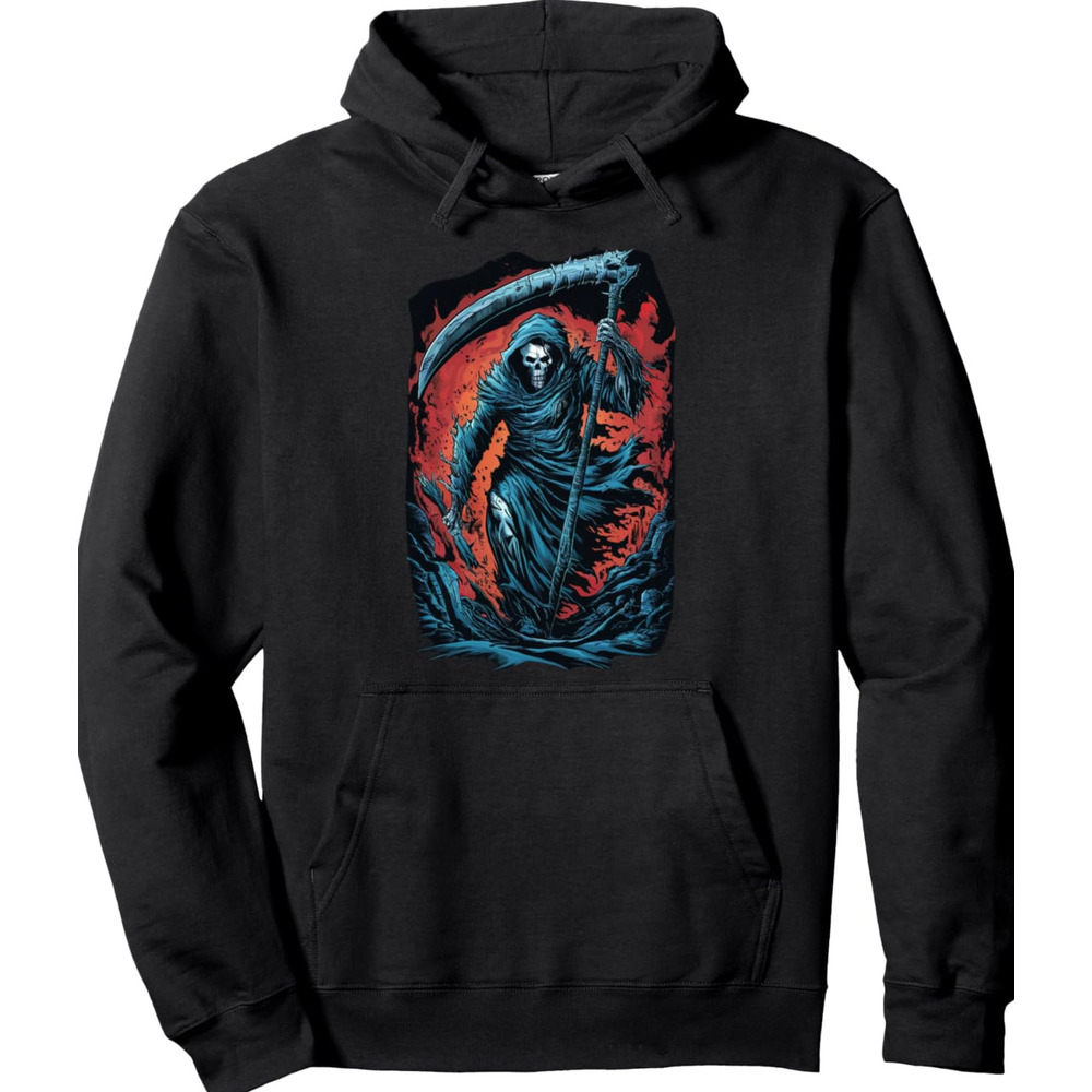 Hoodie for Mens Womens Grim Reapers Journey the Underworld Pullover Hoodie Graphic Hoodies sweatshirt keep warm cool