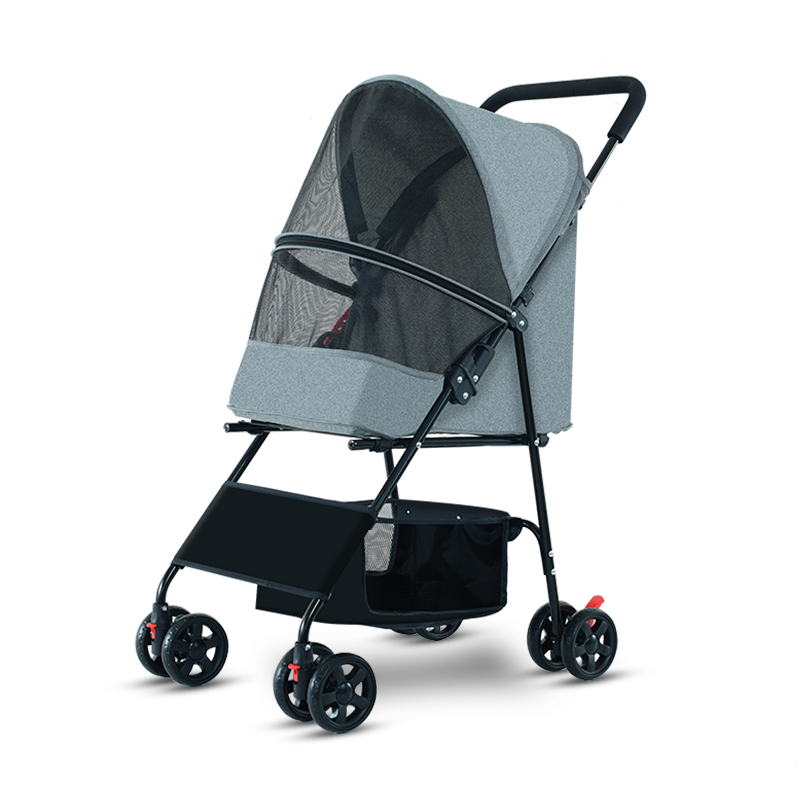 Pet Stroller with Detachable Carrier Pet Trolley Carrier with Wheels Expandable Pet Carrier Rolling for Dogs and Cats