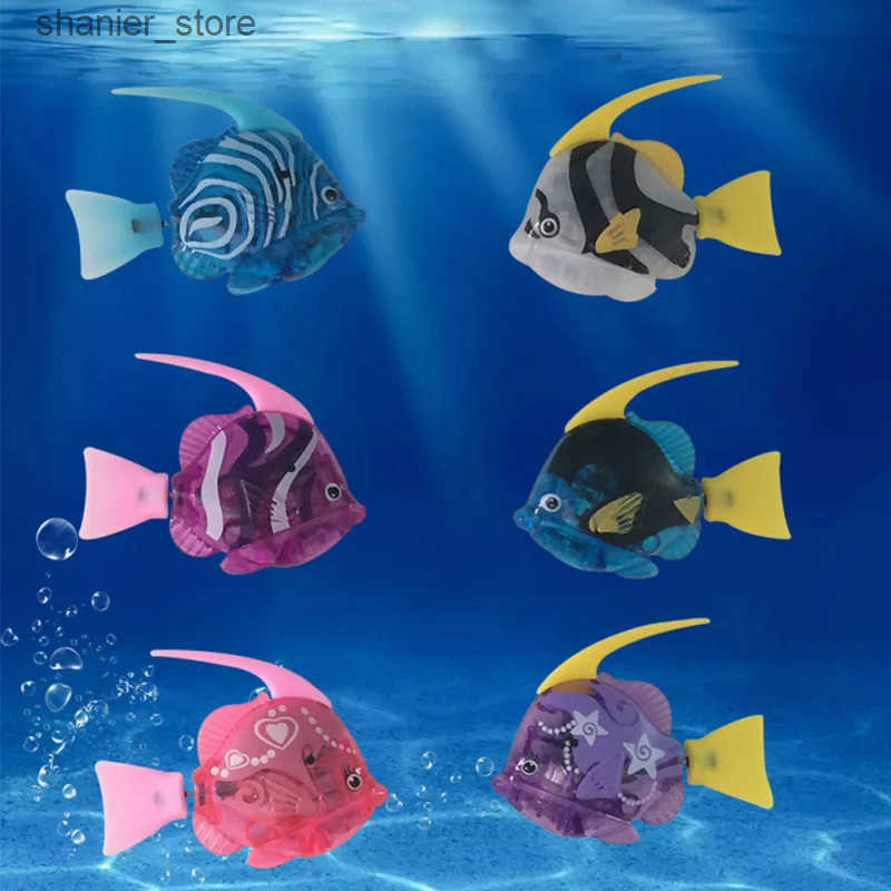 Cat Interactive Electronic Toys Cat Interactive Electric Fish Toy Water Cat Toy Indoor Swimming Machine Mermaid Toy Cat and Dog LED Light Pet Toy L240