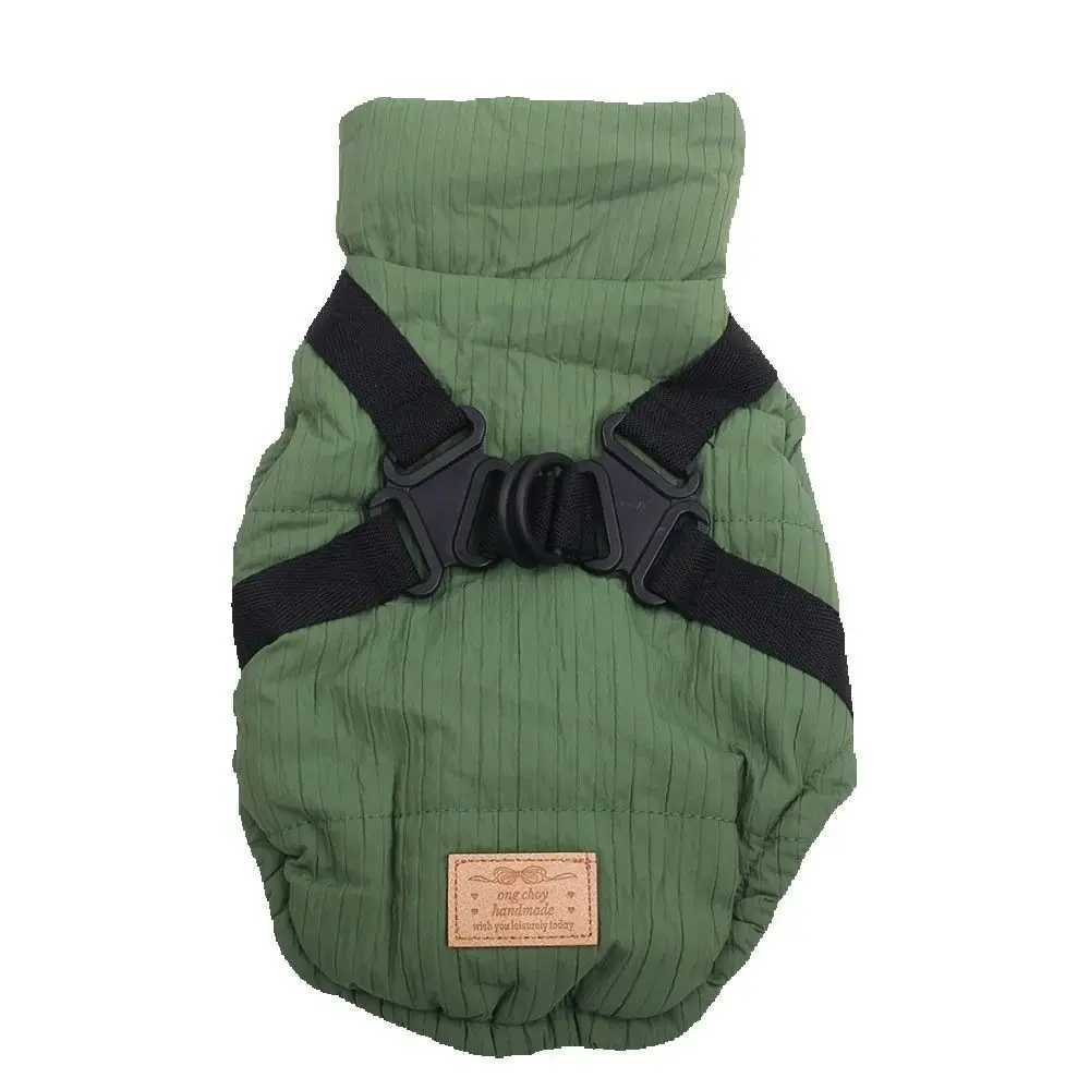 New Dog Cat Warm Coat Jacket with Harness Design Pet Puppy Winter Clothing ApparelXJ241125
