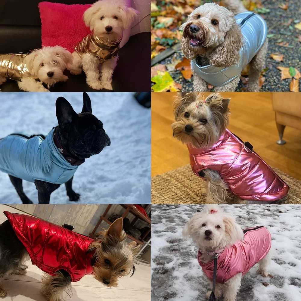 Waterproof Autumn Winter Pet Dog Clothes for Small Medium Large Dogs Warm Vest Jacket Lightweight Clothing French Bulldog CoatXJ241125