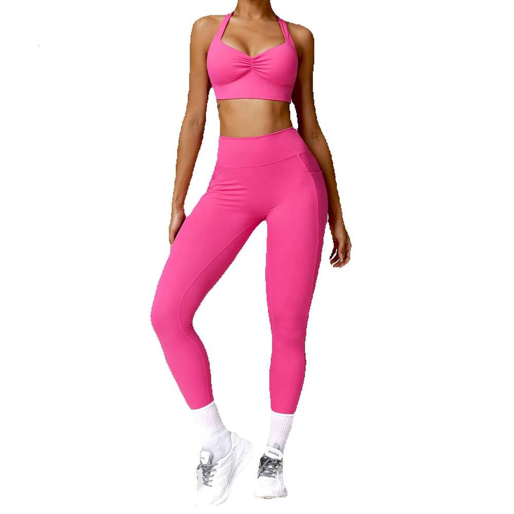 Yoga Clothing Sets Athletic Wear Women Sportswear High Waist Leggings Sports Bra Seamless Gym Tracksuit Fiess Workout Outfits