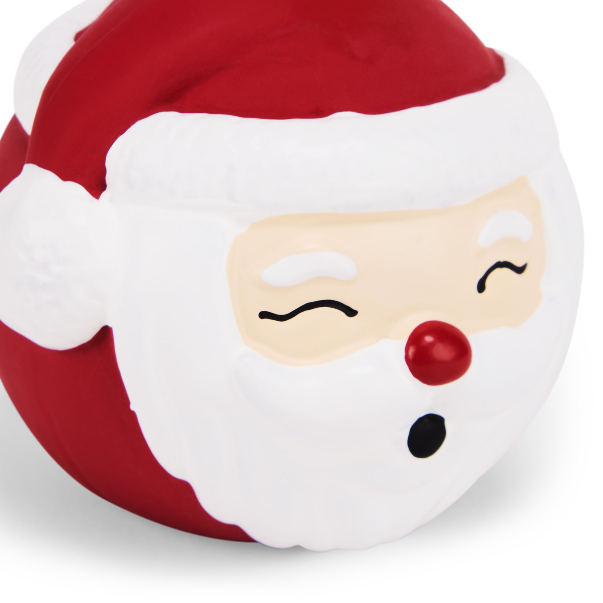 Merry Makings Santa Latex Ball Dog Toy, X-Small