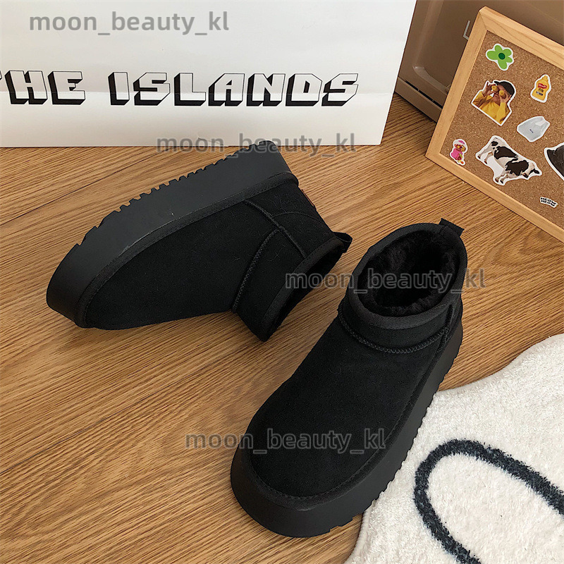 designer boot fashion Snow boots for women 2024 new versatile big toe thick sole ugly cute cotton shoe for women basic round toe warm and anti slip bo