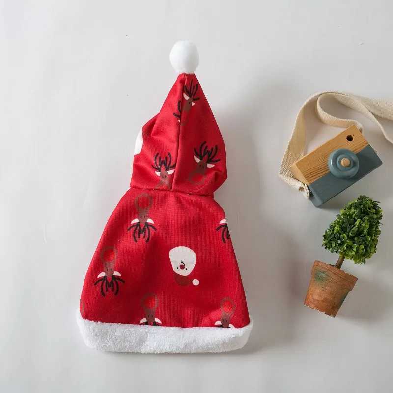 Pet Dog Christmas Clothes New Years Clothes Ball Cloak Pet Plush Coat Christmas Cloak Hat Puppy Clothes Dog AccessoriesXJ241125
